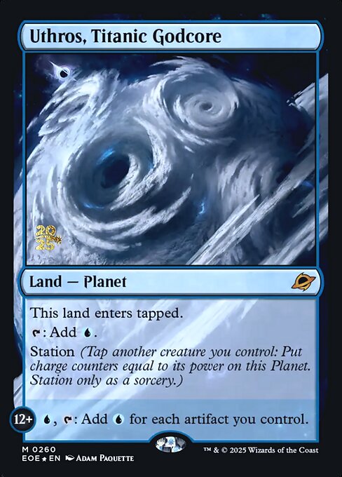 MTG Uthros, Titanic Godcore PEOE 260s Prerelease Foil