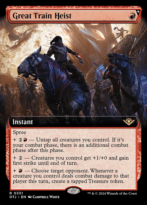 MTG Great Train Heist OTJ 331 Extended Art Foil