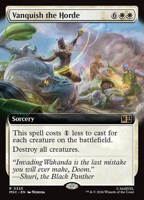 MTG Vanquish the Horde MSC 325 Extended Art Nonfoil