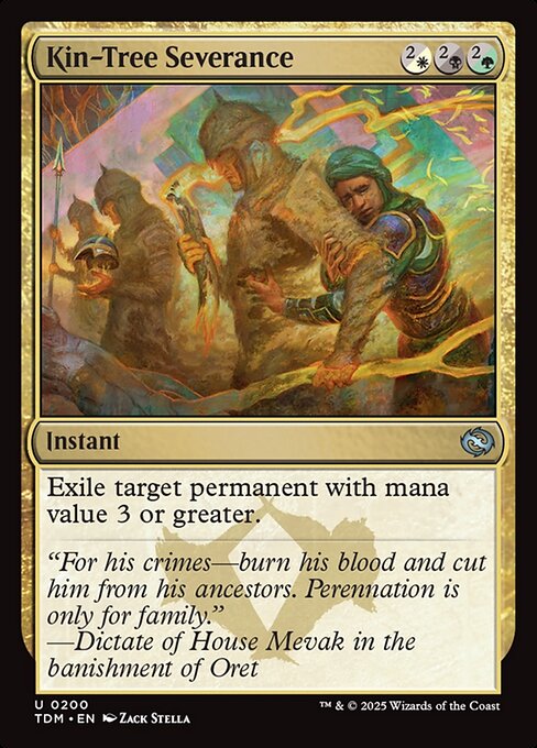 MTG Kin-Tree Severance TDM 200 Regular Foil
