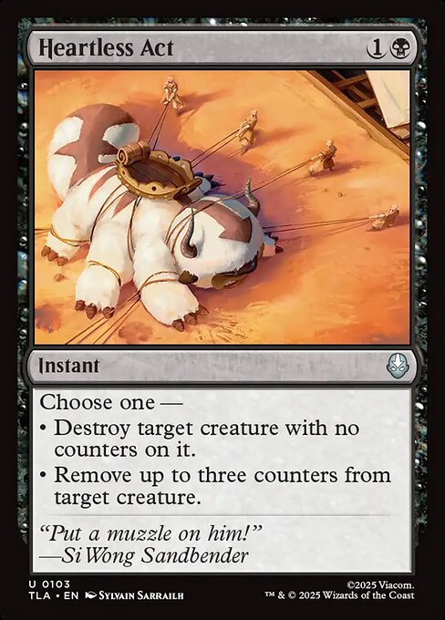MTG Heartless Act TLA 103 Regular Nonfoil