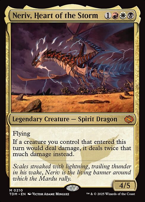 MTG Neriv, Heart of the Storm TDM 210 Regular Nonfoil
