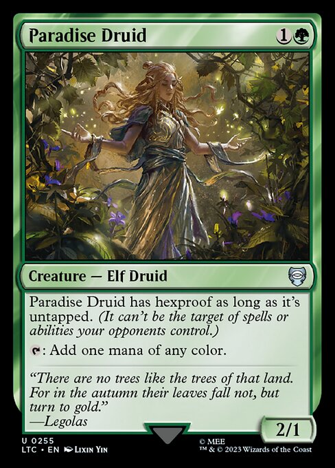 MTG Paradise Druid LTC 255 Alternate Art Nonfoil