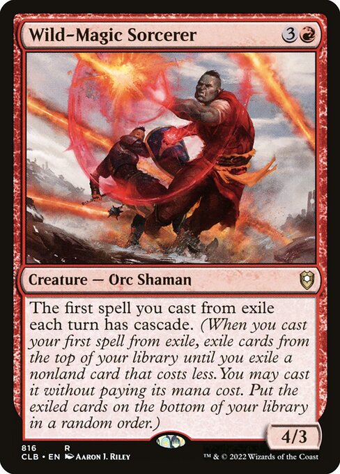 MTG Wild-Magic Sorcerer CLB 816 Commander Deck Nonfoil