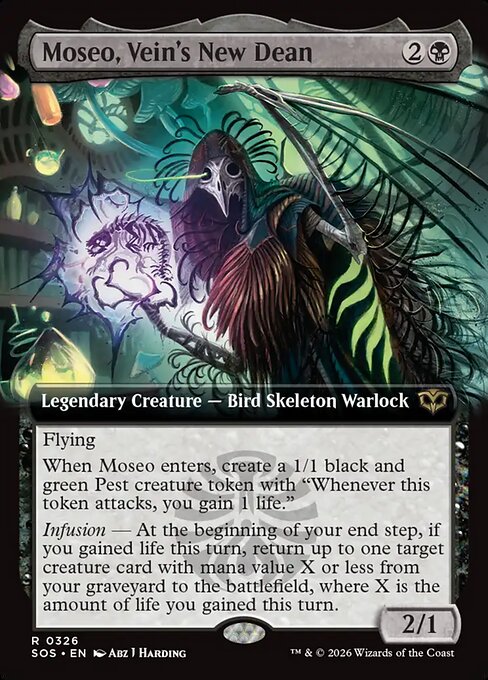 MTG Moseo, Vein's New Dean SOS 326 Extended Art Nonfoil