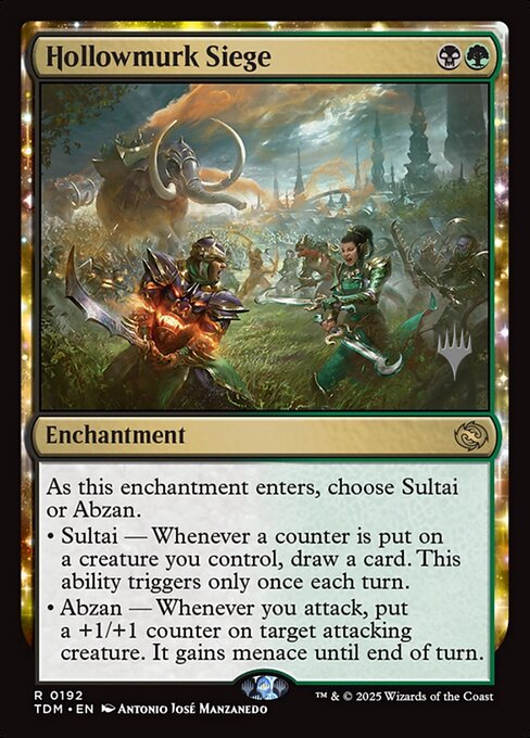 MTG Hollowmurk Siege PTDM 192p Promo Pack Foil