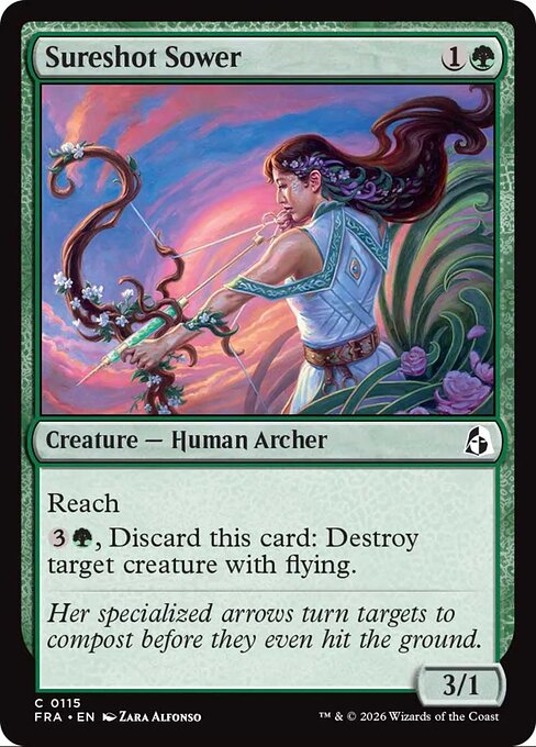 MTG Sureshot Sower FRA 115 Standard Foil front