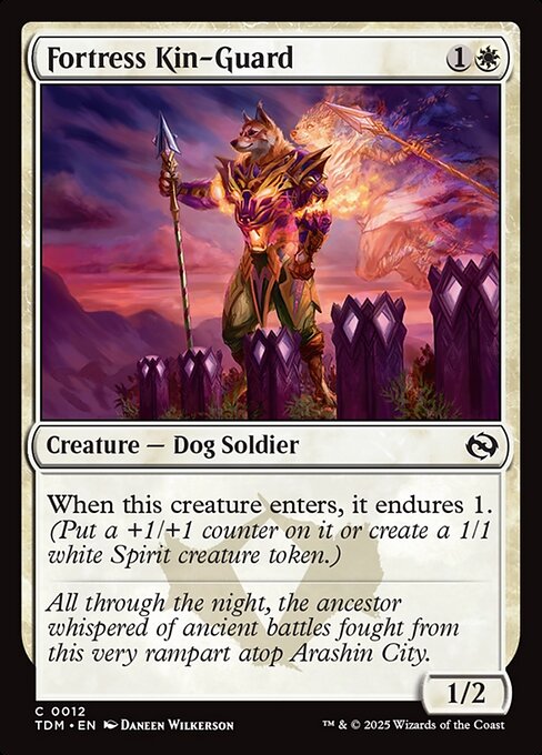 MTG Fortress Kin-Guard TDM 012 Regular Nonfoil