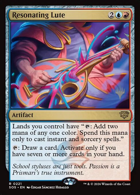 MTG Resonating Lute PSOS 221P Promo Pack Foil