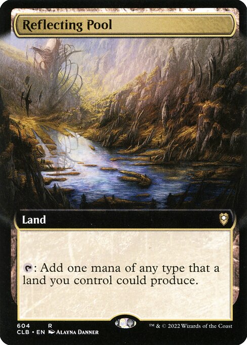 MTG Reflecting Pool CLB 604 Extended Art Nonfoil
