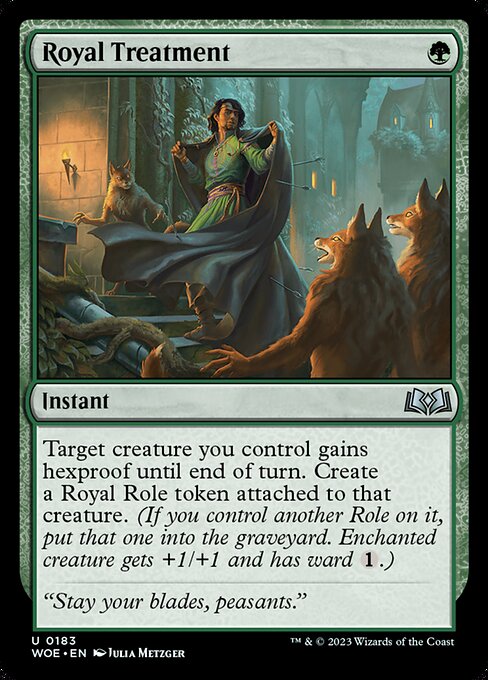 MTG Royal Treatment WOE 183 Regular Foil