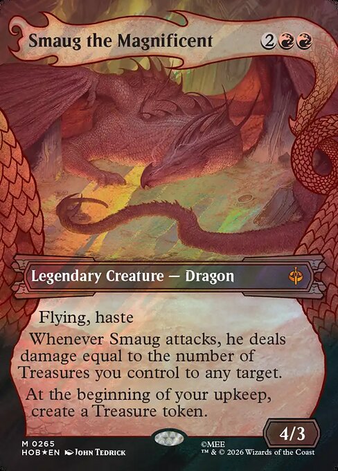 MTG Smaug the Magnificent HOB 265 Alternate Art Nonfoil
