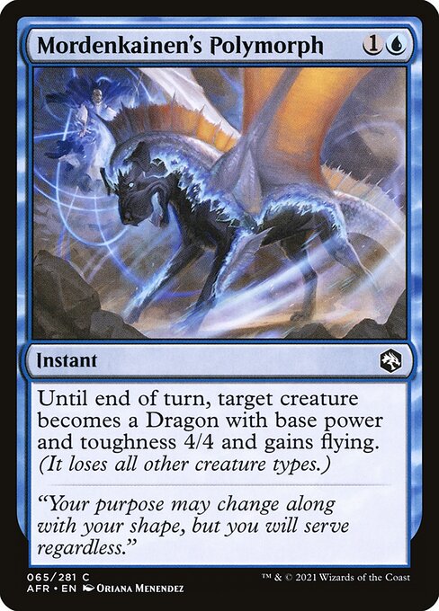 MTG Mordenkainen's Polymorph AFR 065 Regular Foil