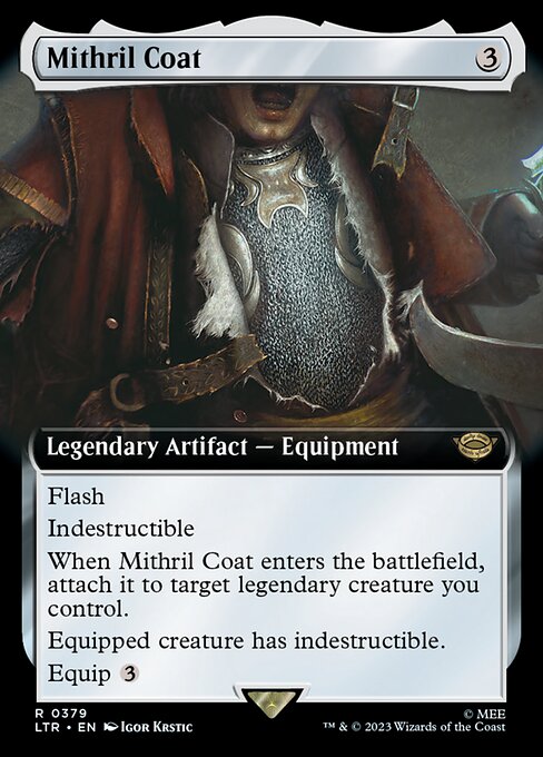 MTG Mithril Coat LTR 379 Extended Art Nonfoil