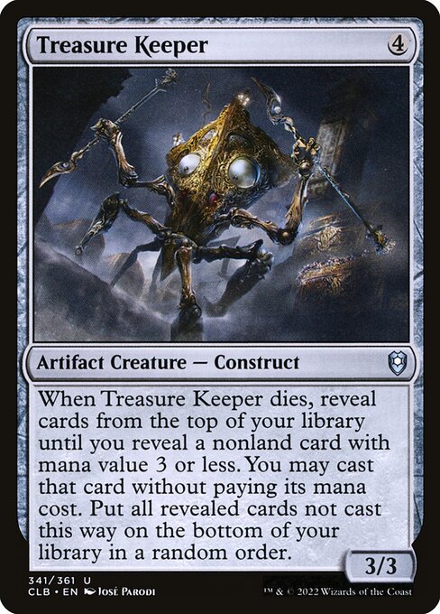MTG Treasure Keeper CLB 341 Regular Nonfoil