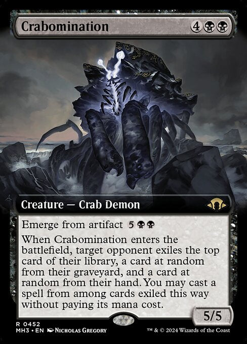 MTG Crabomination MH3 452 Extended Art Foil