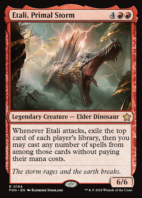 MTG Etali, Primal Storm FDN 194 Regular Foil