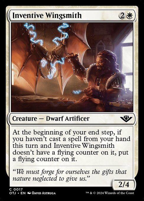 MTG Inventive Wingsmith OTJ 017 Regular Foil