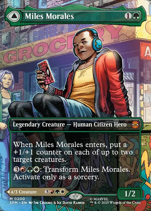 MTG Miles Morales // Ultimate Spider-Man SPM 200 Borderless Scene Nonfoil