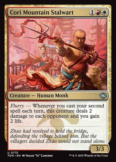 MTG Cori Mountain Stalwart TDM 175 Regular Nonfoil