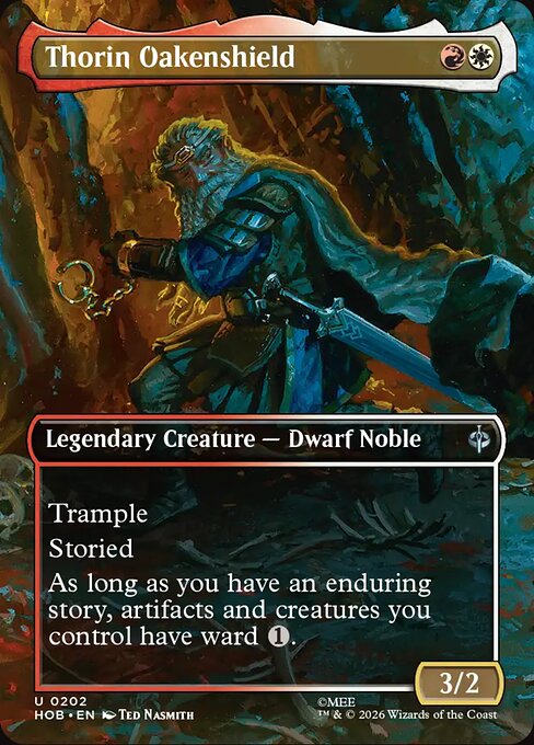 MTG Thorin Oakenshield HOB 202 Alternate Art Nonfoil