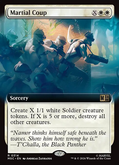 MTG Martial Coup MSC 314 Extended Art Nonfoil