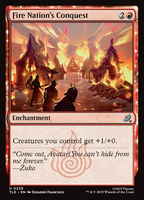 MTG Fire Nation's Conquest [TLE 239] Foil