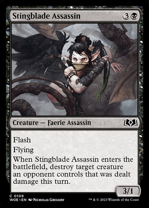 MTG Stingblade Assassin WOE 109 Regular Nonfoil