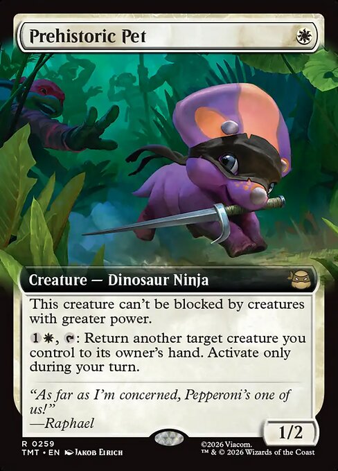 MTG Prehistoric Pet TMT 259 Extended Art Foil