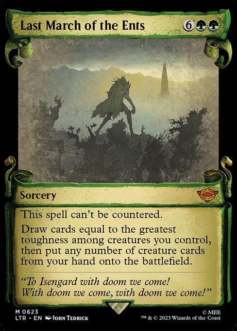 MTG Last March of the Ents LTR 623 Showcase Scrolls of Middle-earth Nonfoil