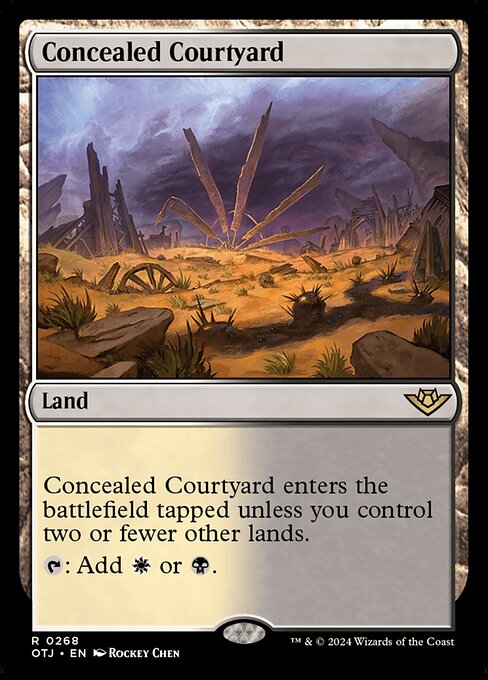 MTG Concealed Courtyard OTJ 268 Regular Nonfoil