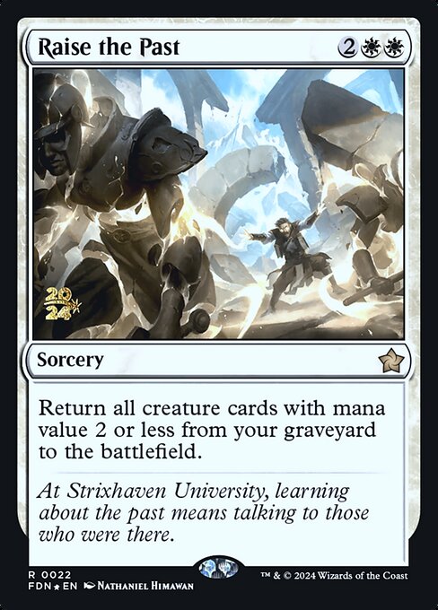 MTG Raise the Past PFDN 022s Prerelease Foil