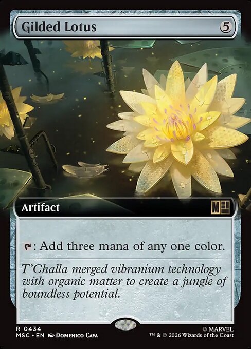 MTG Gilded Lotus MSC 434 Extended Art Nonfoil