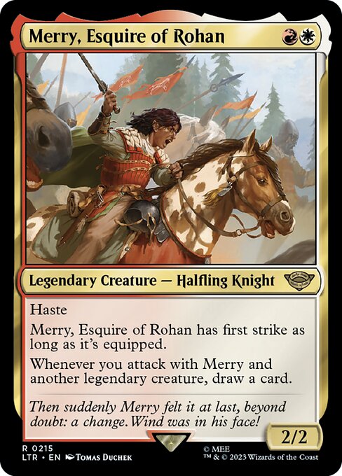 MTG Merry, Esquire of Rohan LTR 215 Regular Nonfoil