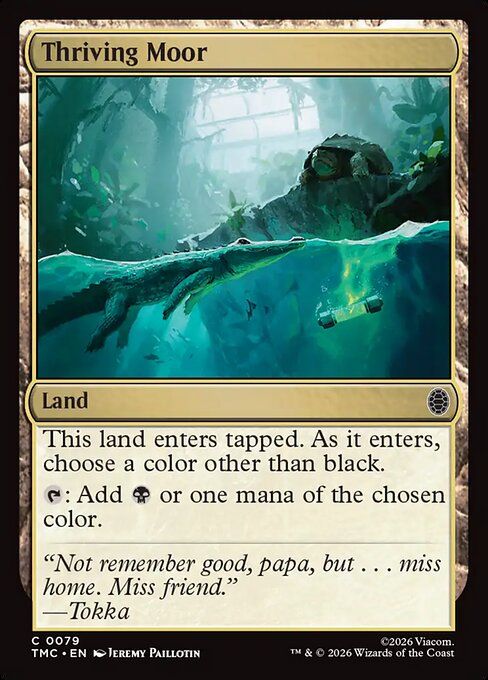 MTG Thriving Moor TMC 079 Regular Surge Foil