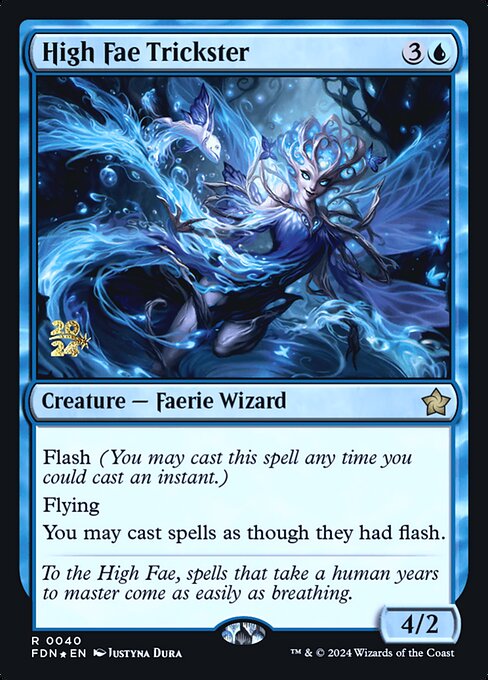 MTG High Fae Trickster PFDN 040s Prerelease Foil