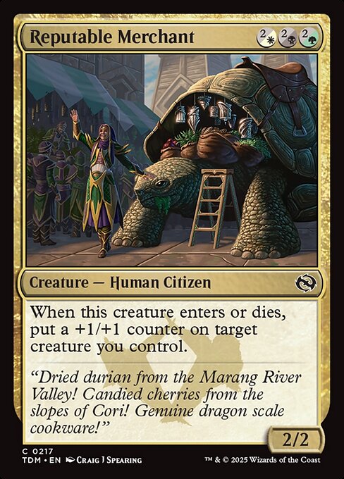 MTG Reputable Merchant TDM 217 Regular Nonfoil