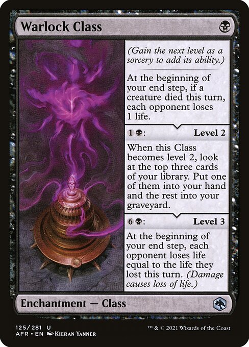 MTG Warlock Class AFR 125 Regular Nonfoil