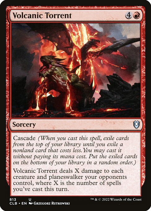 MTG Volcanic Torrent CLB 813 Commander Deck Nonfoil