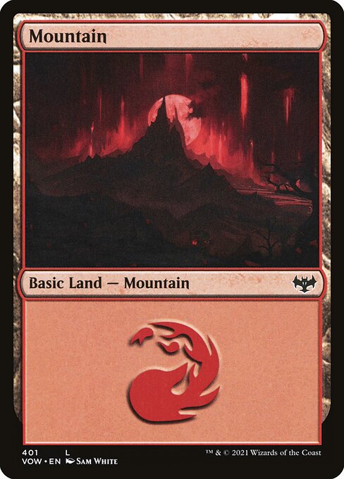 MTG Mountain VOW 401 Bundle Land Nonfoil front