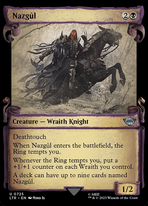 MTG Nazgûl LTR 725 Showcase Scrolls of Middle-earth Silver Foil