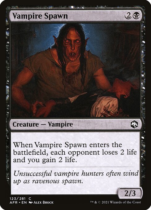 MTG Vampire Spawn AFR 123 Regular Foil