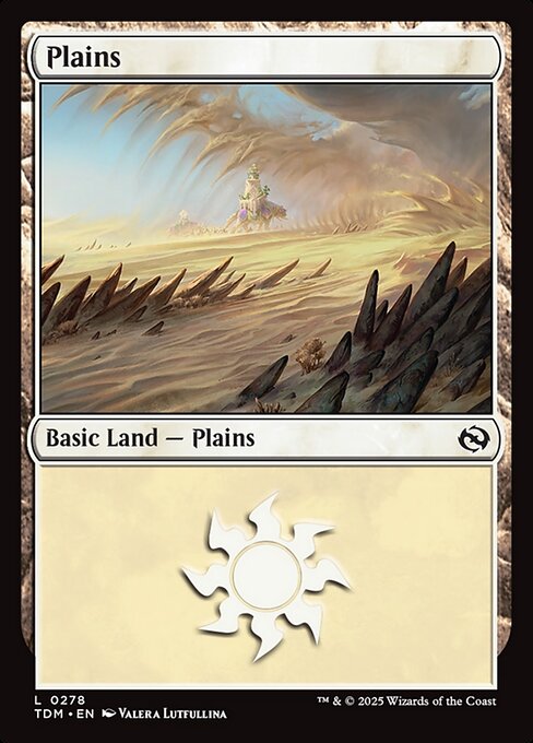 MTG Plains TDM 278 Regular Foil