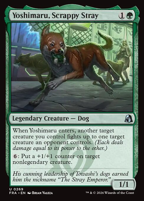 MTG Yoshimaru, Scrappy Stray FRA 269 Standard Foil front