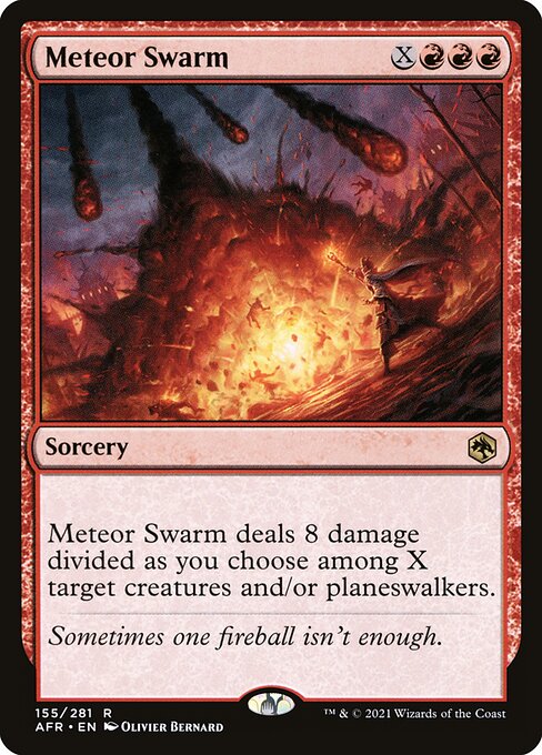 MTG Meteor Swarm AFR 155 Regular Nonfoil