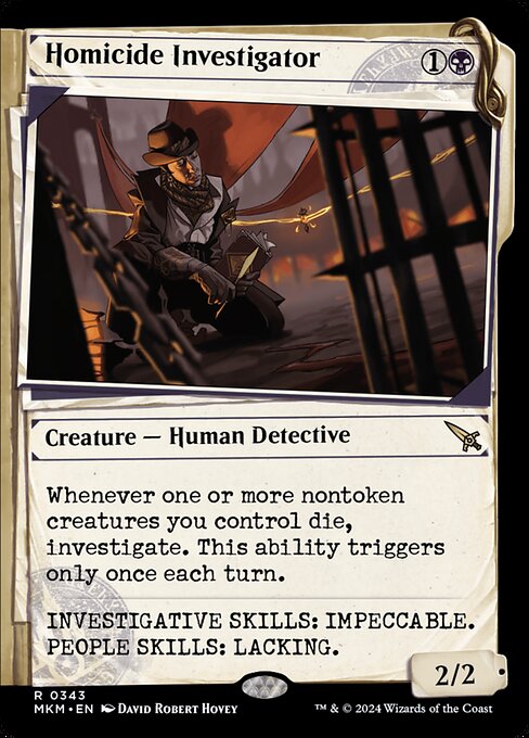 MTG Homicide Investigator MKM 343 Showcase Dossier Nonfoil