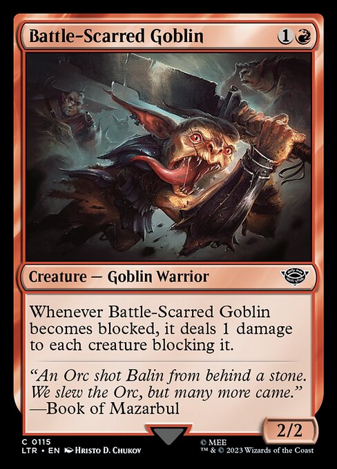 MTG Battle-Scarred Goblin LTR 115 Regular Foil