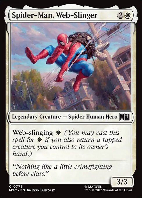 MTG Spider-Man, Web-Slinger MSC 776 Regular Foil