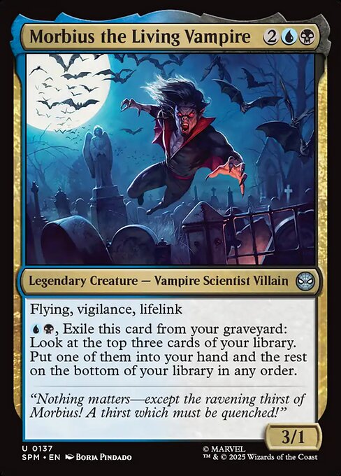 MTG Morbius the Living Vampire SPM 137 Regular Foil