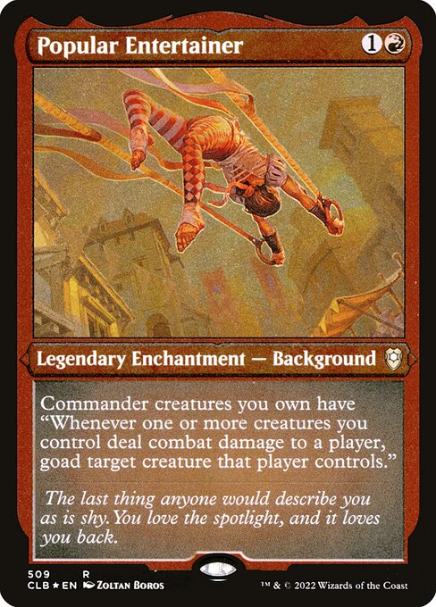 MTG Popular Entertainer CLB 509 Foil Etched Frame Etched